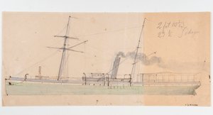 Steamship GEFLE by Per Wilhelm Cedergren